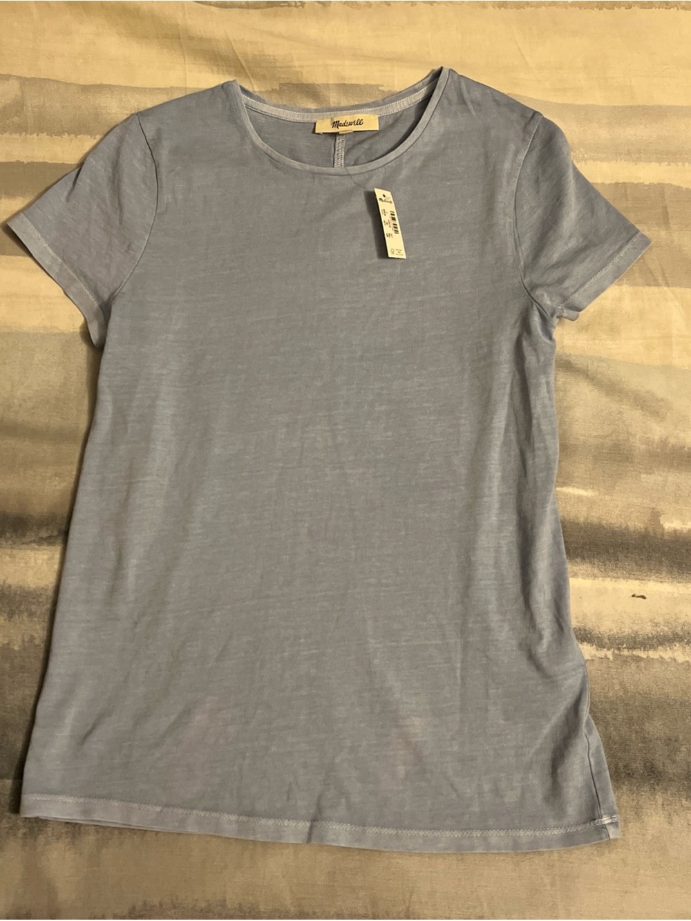 Madewell Pale Blue Short Sleeve Crew Tee
